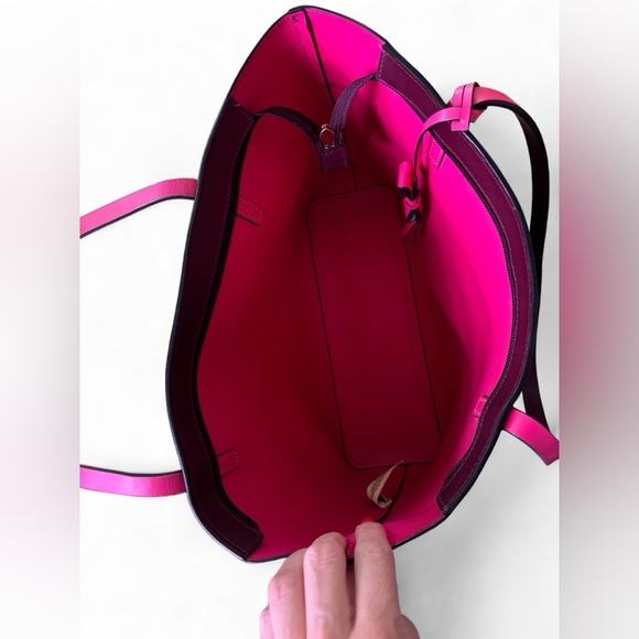 Kate Spade Lawton Way Rose Tote Chocolate Cherry - Picture 3 of 6